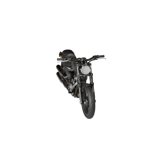 Harley Inspired Cruiser Motorcycle 3D Model - Game Ready