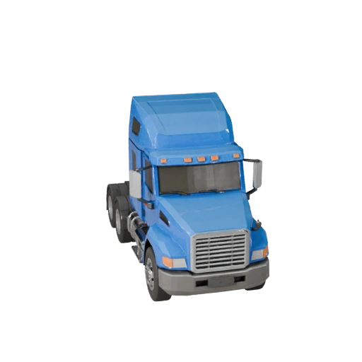 Low Poly Semi Truck 3D Model for Unity & Unreal PBR Asset (Legacy)