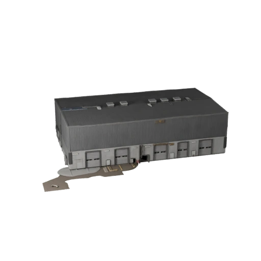 Modèle 3D d'entrepôt de chantier naval pour Unreal - Asset temps réel