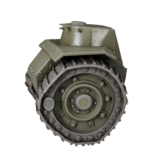 Hohe Poly selbstfahrende Haubitze 3D-Modell für Studio