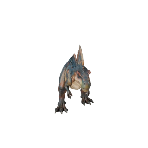 Modelo 3D de Dilophosaurus Caricatura - Asset Estilizado para Animación