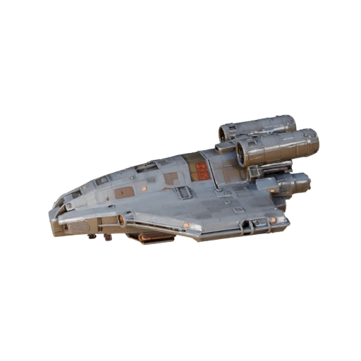Carguero del Espacio Profundo 3D Model para Unity - Juego Poligonal Bajo