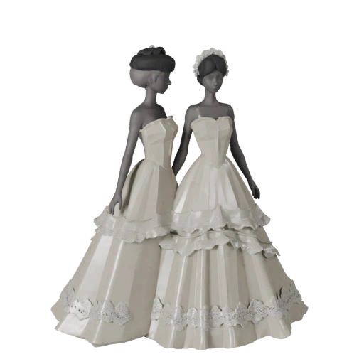 Abito da Sposa Stilizzato Asset 3D per Motori Casual