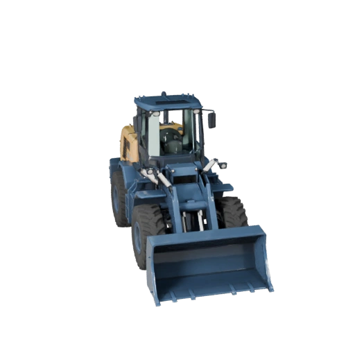 Radlader 3D-Modell für Unity - Low Poly Game Asset