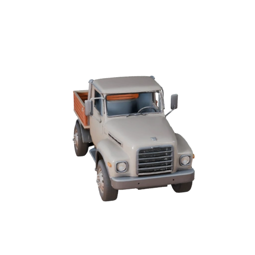 Modello 3D Camioncino da Carico Vintage - Pronto per il Gioco PBR Trasporti
