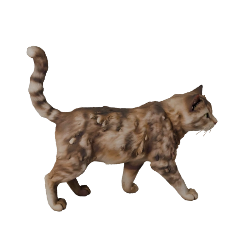 Katze 3D-Modell für Blender - PBR-Asset mit Texturen | Lizenzfrei