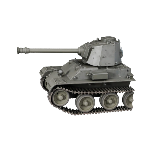 Hohe Poly WWII Panzer 3D Modell für Studio-Renderings - PBR