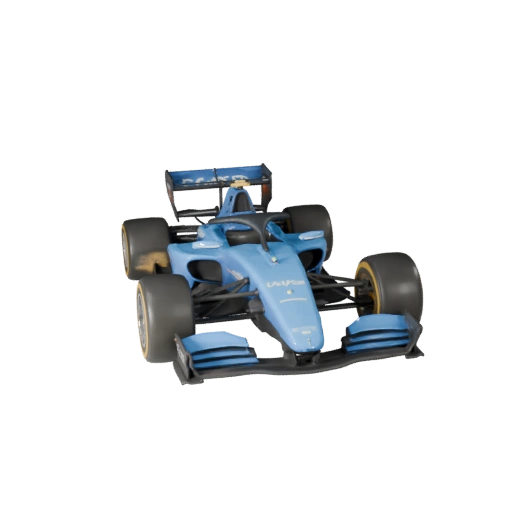 Modelo 3D de Coche de Fórmula para Unity - Asset de Juego Poligonal Bajo (Legacy)
