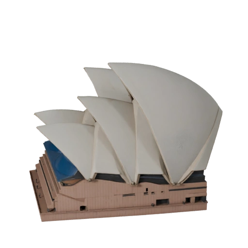Modelo 3D Estilizado de la Ópera de Sídney - Activo de Juego en Tiempo Real