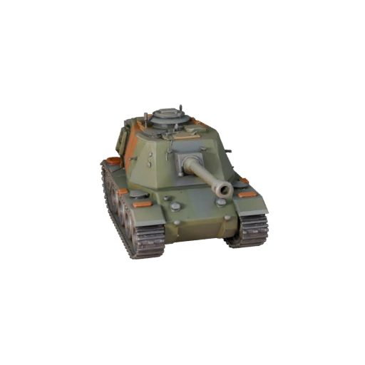 Obusier automoteur dessin animé Modèle 3D - Jeu stylisé