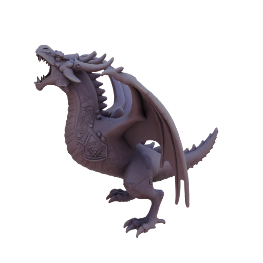 Fantasy Antiker Drache Boss Miniatur STL - Heulend