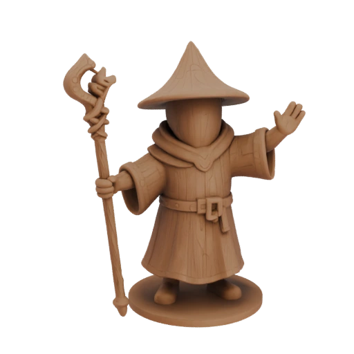 Miniatura Medieval Mago STL - Vitória