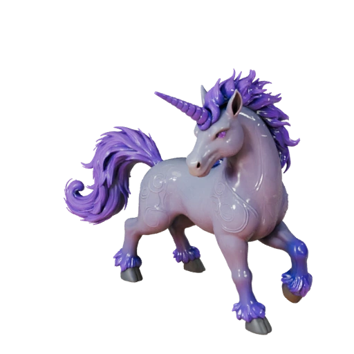 Realistic Unicorn 3D Model - Rigged PBR Asset for Games | PBR