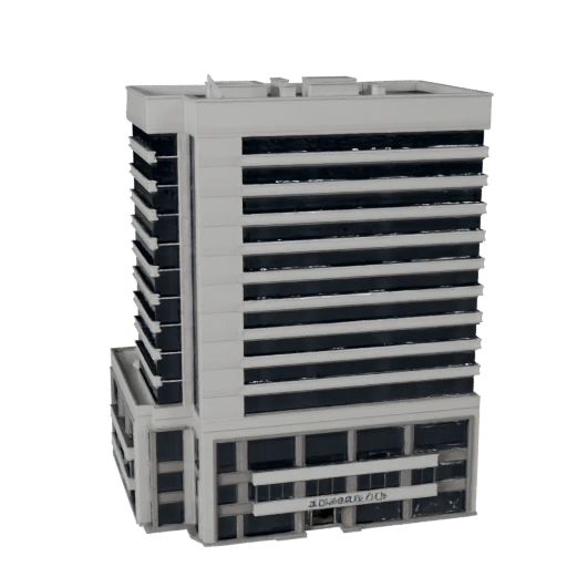 Modello 3D Ufficio Postale High Poly per Archviz per Architettura