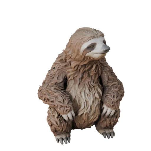 Modello 3D Bradipo per Blender - Asset PBR con Texture | Royalty-Free