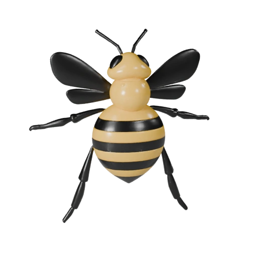 Modelo 3D de Abeja Melífera para Unity - Asset Listo para Juego, FBX | Libre de Regalías