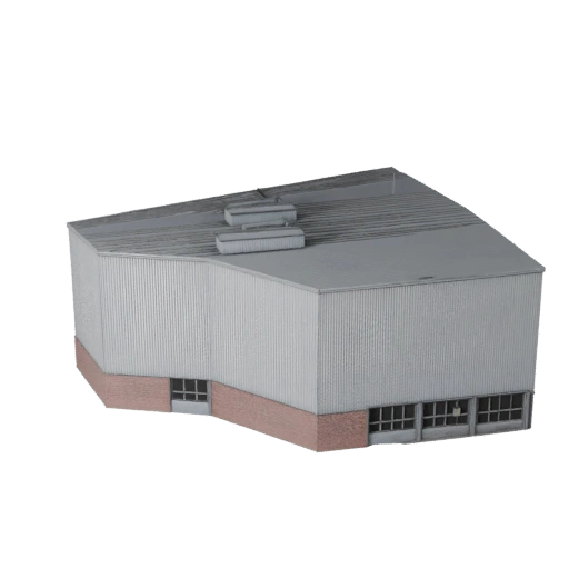 Hohes Poly Distributionszentrum 3D-Modell für Archviz