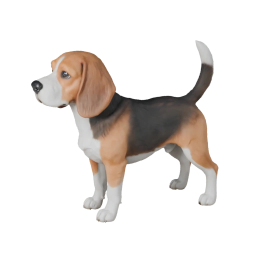 Beagle Hund 3D Modell für Blender - PBR Asset mit Texturen | PBR