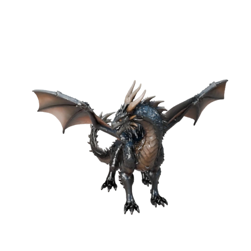 Storm Dragon 3D Model for Blender - PBR Asset with Textures