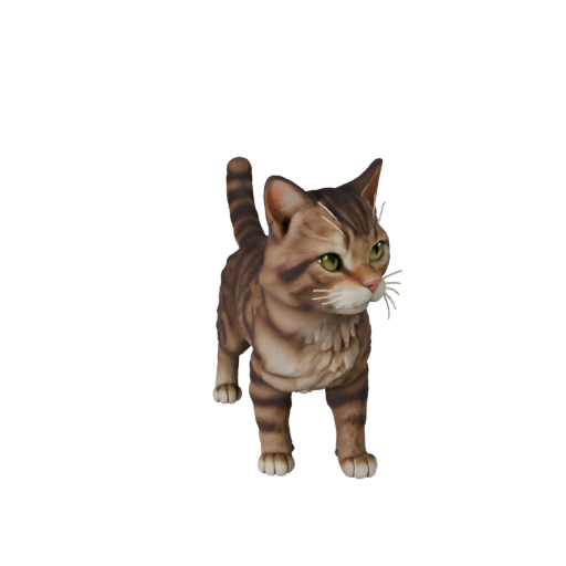 Katze 3D-Modell für Unity - Spielfertiges Asset, FBX | Lizenzfrei