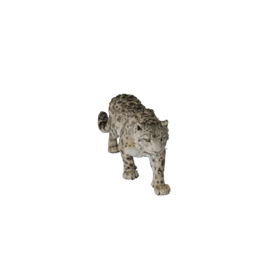 Реалистичный снежный барс 3D модель - rigged PBR ассет для игр