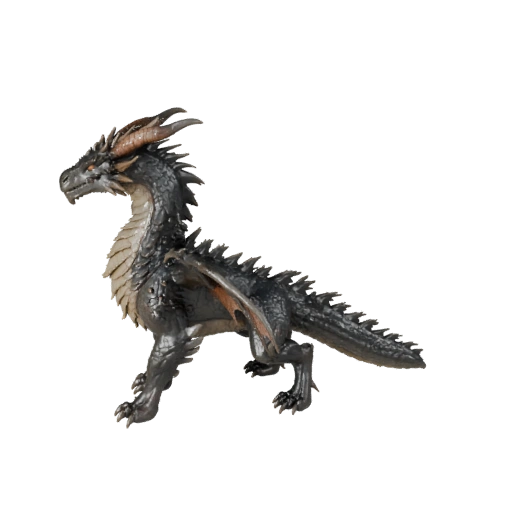 Realistic Forest Dragon 3D Model - Rigged PBR Asset for Games