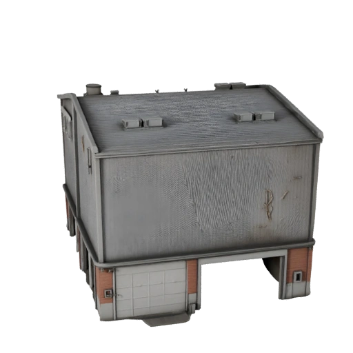 Capannone Industriale Modello 3D per Blender - Asset di Rendering