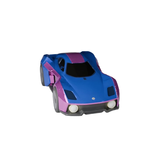 Cartoon Sci Fi Car 3D Model for Stylized Games PBR Asset