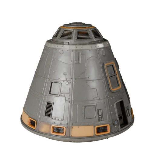 Modèle 3D de capsule d'équipage pour Blender & Jeux - Réaliste PBR