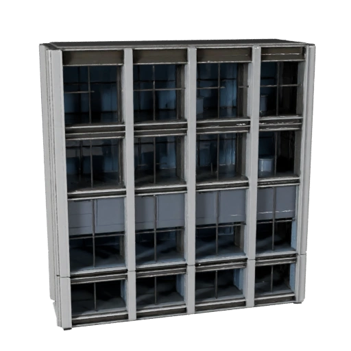 Modelo 3D de Fachada de Muro Cortina para Blender - Activo de Render