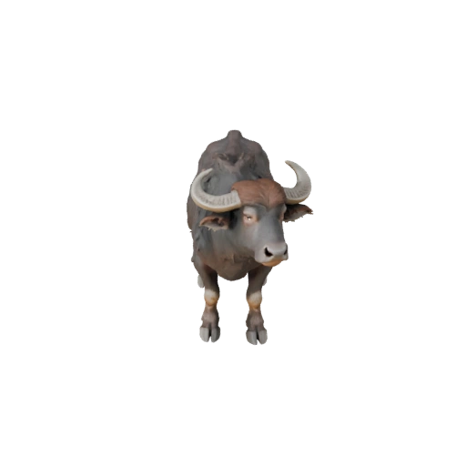 Modèle 3D réaliste de buffle d'eau - Actif PBR riggé pour jeux