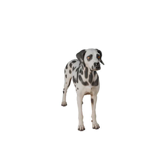 Modelo 3D Realista de Cão Dálmata - Asset PBR Rigged para Jogos