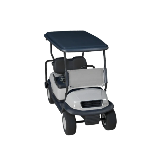 Golfwagen 3D-Modell für Unity - Low Poly Game Asset