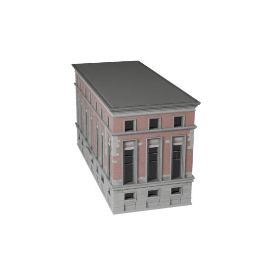 Facciata in Pietra Stampabile STL Modello 3D - Asset Stampabile in Scala