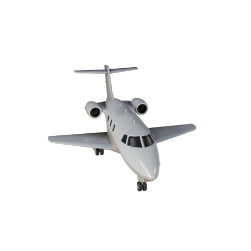 Modello 3D Jet Privato per Blender - Asset Pronto per il Rendering