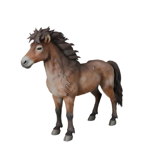 Maultier 3D Modell für Blender - PBR Asset mit Texturen | Lizenzfrei