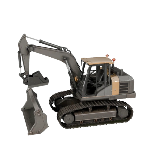 Finitrice per asfalto 3D Model per Unreal Engine - Pronto per il gioco