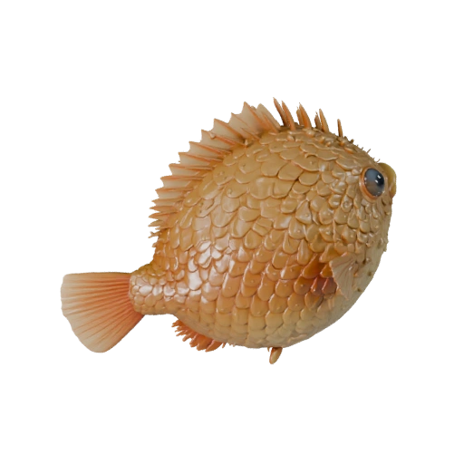 Modèle 3D Poisson-globe Haute Poly - Actif STL Détaillé pour Impression