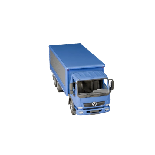 Tieflader 3D-Modell für Blender - Renderbereites Asset