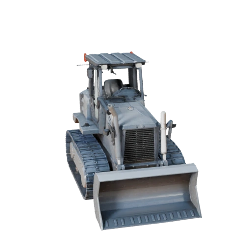 Low Poly Planierraupe 3D Modell für Unity & Unreal PBR Asset