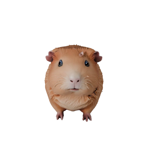 Cartoon Meerschweinchen 3D-Modell - Stilisierter Asset für Animation