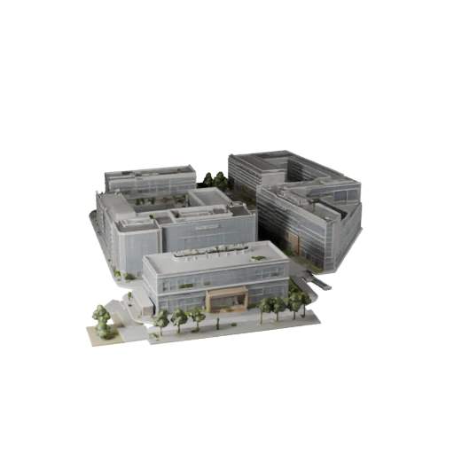 Tech Campus Büro 3D Modell für Unity - Spiel-Asset