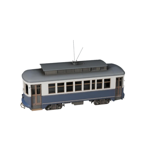 Modèle 3D de Tramway Vintage pour Unreal Engine - Prêt pour le jeu