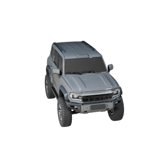 Modèle 3D de VUS en survol - Transport prêt pour le jeu PBR