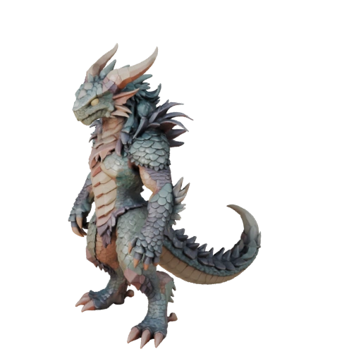 نموذج ثلاثي الأبعاد لـ Low Poly Basilisk - أصل لعبة Unity مع FBX | PBR
