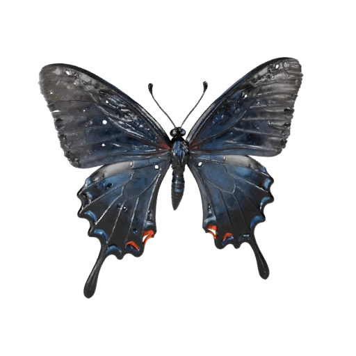 Modelo 3D Borboleta Cauda de Andorinha para Unity - Asset Pronto para Jogo, FBX