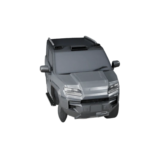 Hohe Poly Elektro-SUV 3D-Modell für Studio-Renderings