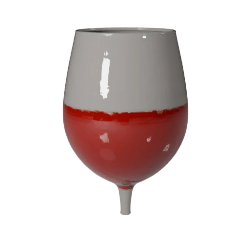 Asset Dettagliato di Bicchiere da Vino 3D per Uso in Studio