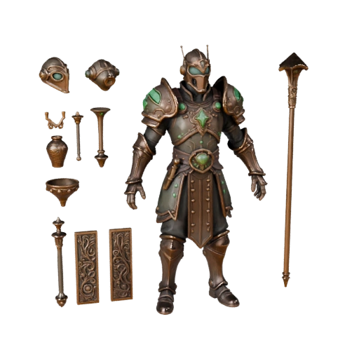 Modèle de personnage Guerrier Écarlate Fantaisie - Monté