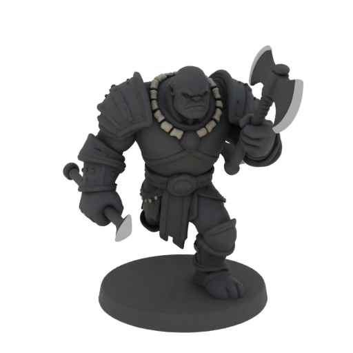 Miniature STL de Chef de Guerre Orque Médiéval